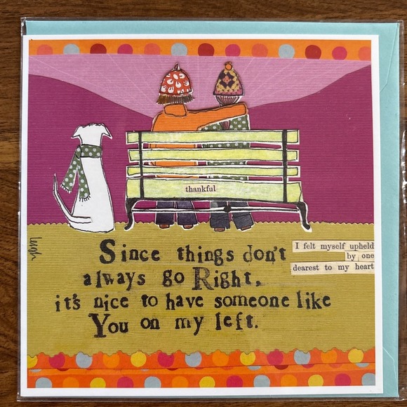 2 Curly Girl Greeting Cards Funny Thankful Best Friends Friendship‎ Support - Picture 2 of 7